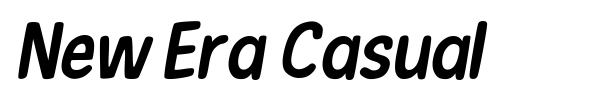 New Era Casual font preview